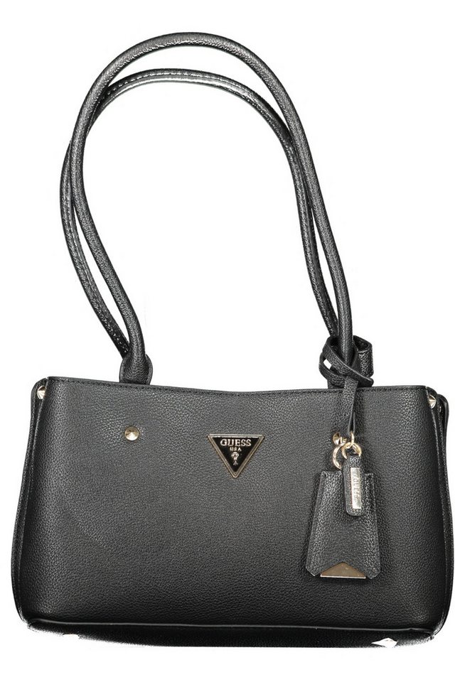 GUESS JEANS Umhängetasche, Stylische Damenschultertasche Schwarz mit Mehreren Fächern und Logo von GUESS JEANS
