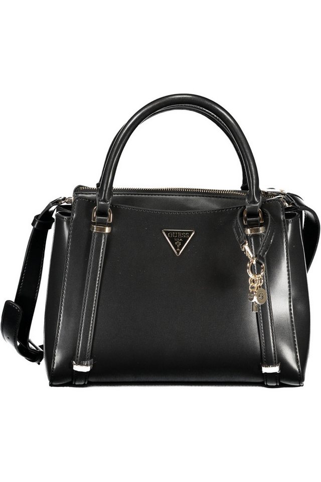 GUESS JEANS Umhängetasche, Stylische Schwarze Damenhandtasche mit Vielseitigen Features & Logo von GUESS JEANS