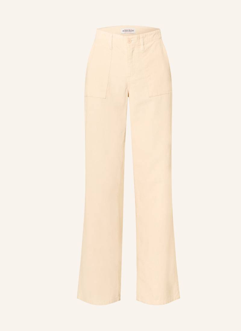 Guess Jeans Cordhose weiss von GUESS JEANS