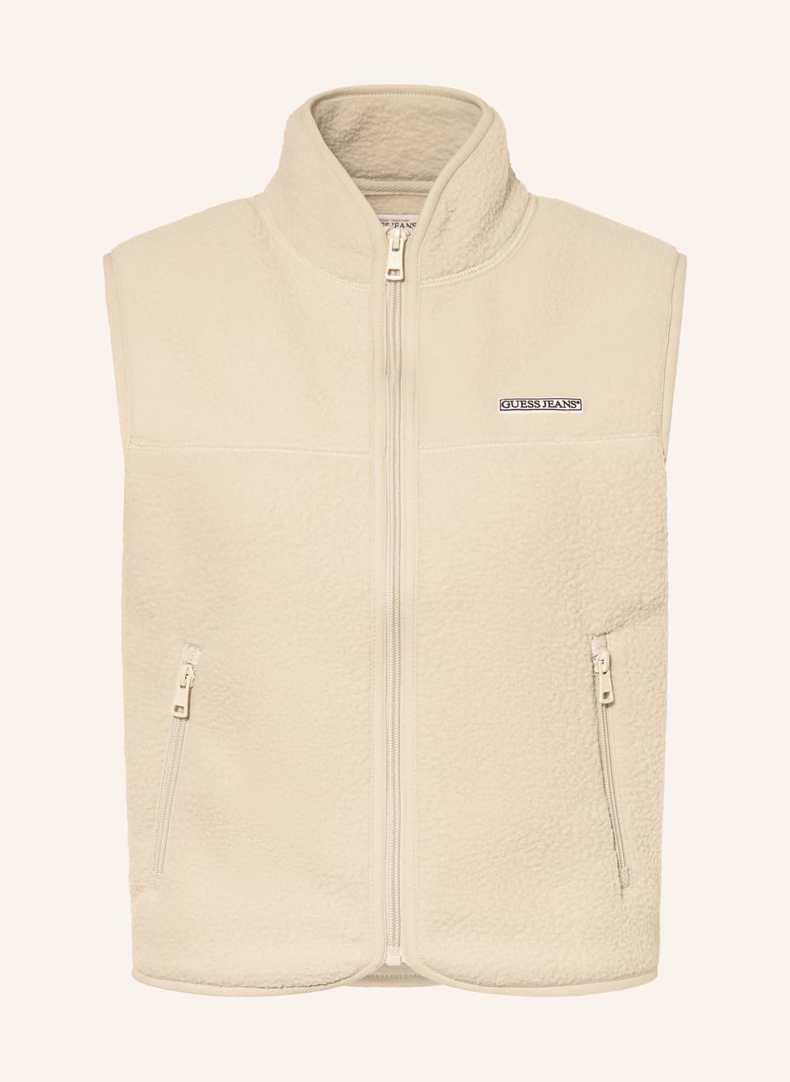 Guess Jeans Fleeceweste weiss von GUESS JEANS