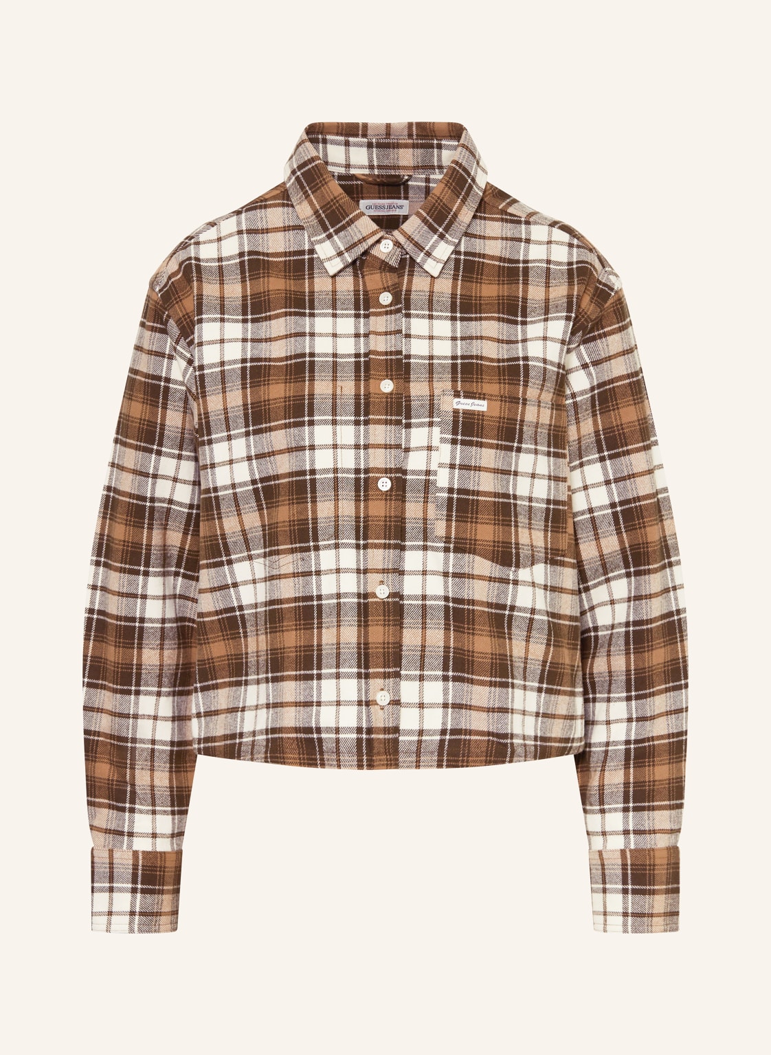 Guess Jeans Hemdbluse Aus Flanell weiss von GUESS JEANS