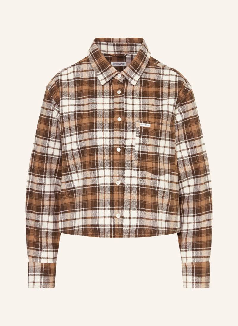 Guess Jeans Hemdbluse Aus Flanell weiss von GUESS JEANS