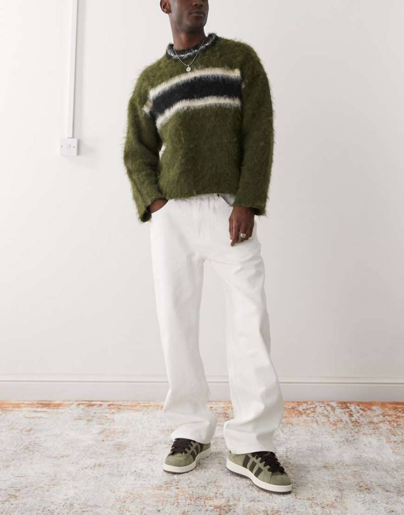 Guess Originals - Lässig geschnittene Jeans in Weiß von Guess Originals