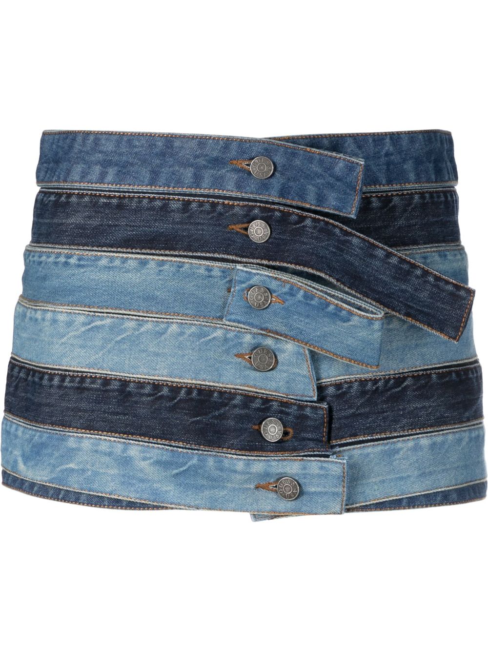 GUESS USA Jeans-Minirock mit Einsätzen - Blau von GUESS USA