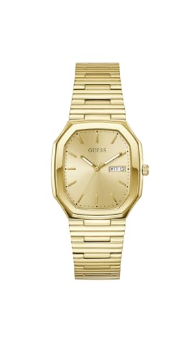 GUESS Herren Uhr Armbanduhr Oliver GW0978G2 Edelstahl Gold von GUESS