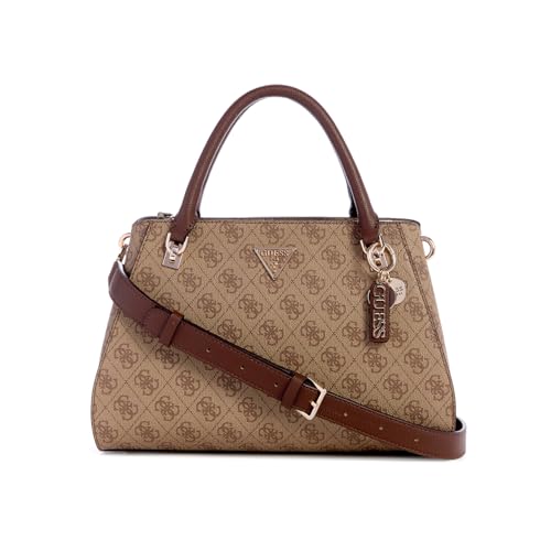 GUESS Noelle Girlfriend Satchel Latte Logo/Brown von GUESS