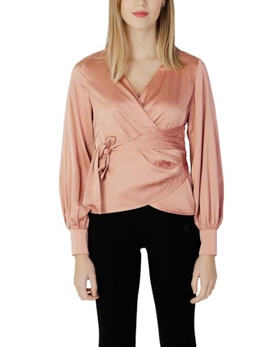 Camicia donna Guess ls Lovisa wrap top rosa ES23GU15 W3RH26WEEC2 XL von GUESS