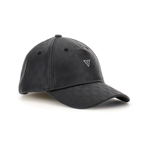 Cappello Baseball unisex Guess London in ecopelle nero con logo CS25GU05 TAGLIA UNICA von Guess