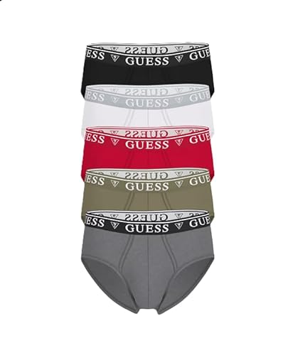 GUESS 5 Pack Brief U4YG20K6YW1 (IT, Text, M, Regular, Regular, F56E), F56e, M von GUESS
