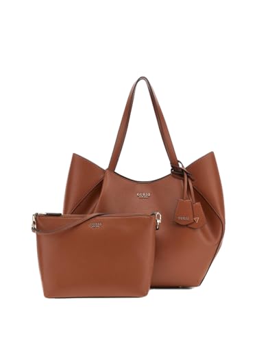 GUESS AMORETTE GIRLFRIEND SATCHEL, COLOR BLA - BLACK BLA - BLACK ONE SIZE, Cog - Cognac, Einheitsgröße von GUESS