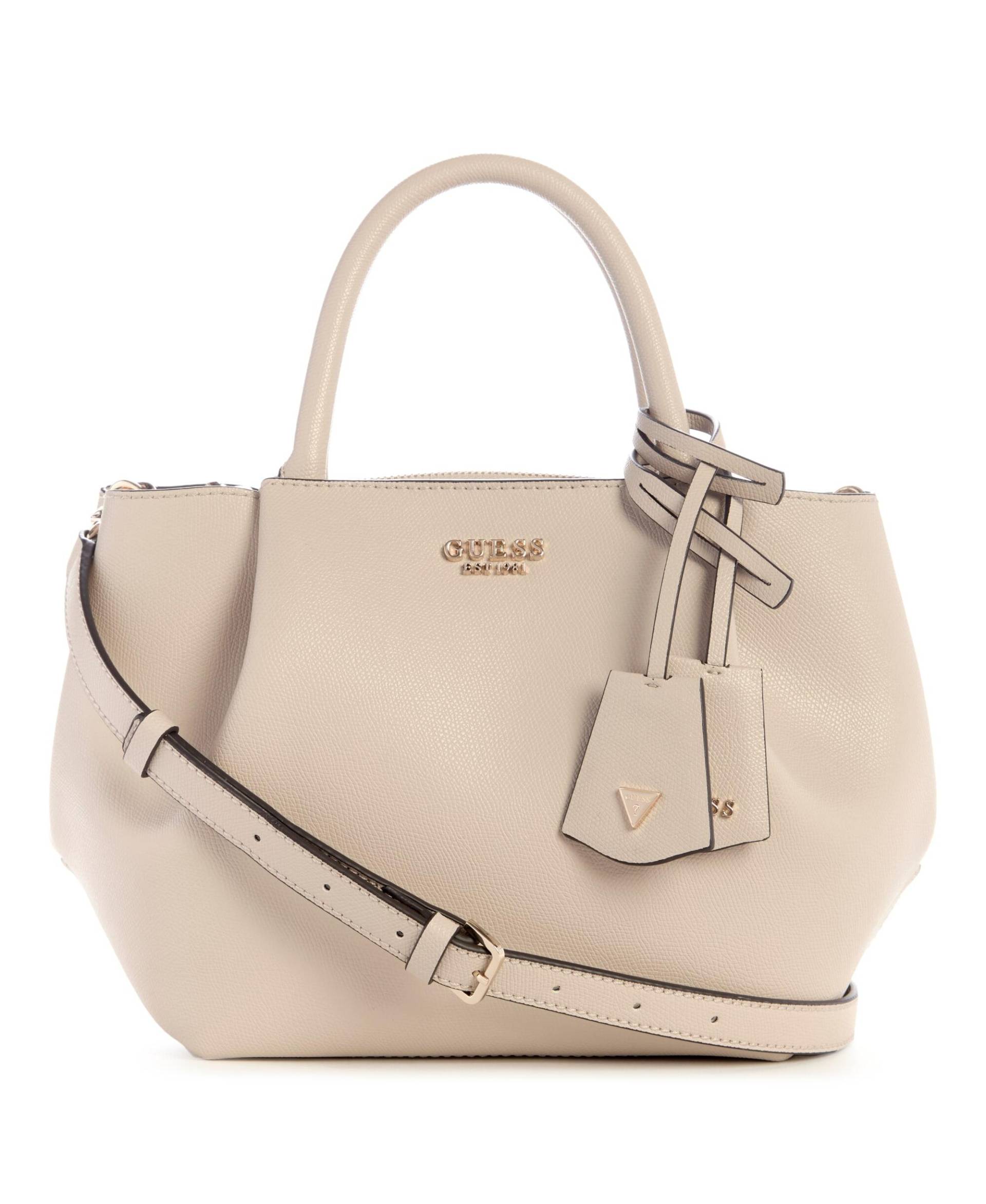 GUESS - AMORETTE GIRLFRIEND SATCHEL lta / light taupe von GUESS