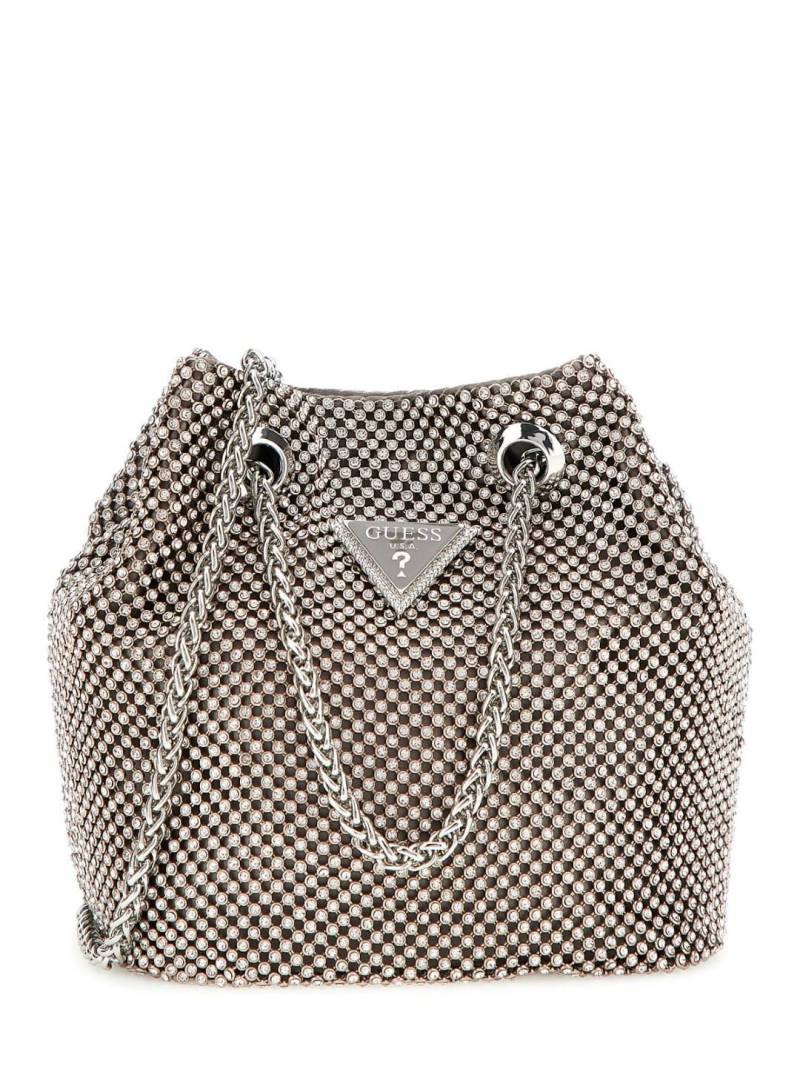 GUESS - Abendtasche Zalina Pouch Silver Silber von GUESS