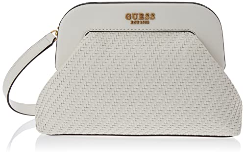 GUESS Damen Clutch ABEY weiß/gold One Size von GUESS