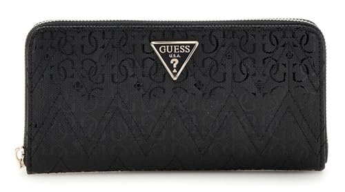 GUESS Adelard SLG Large Zip Around Wallet Black von GUESS