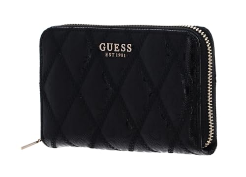 GUESS Adi SLG Zip Around Wallet M Black von GUESS