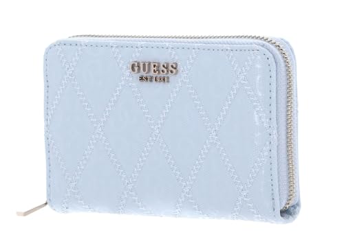 GUESS Adi SLG Zip Around Wallet M Sky Blue von GUESS