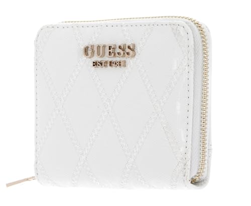 GUESS Adi SLG Zip Around Wallet S White von GUESS