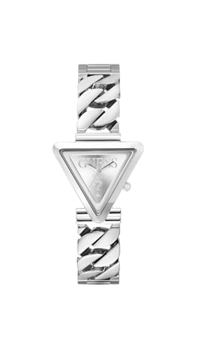 GUESS Analoges silbernes Zifferblatt Damenuhr GW0859L1 von GUESS
