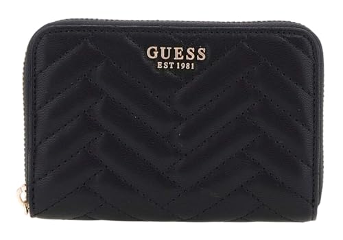 GUESS Anning SLG Medium Zip Around Wallet Black von GUESS