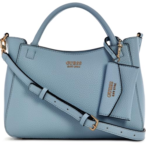 GUESS Brenton Girlfriend Satchel S Powder Blue von GUESS