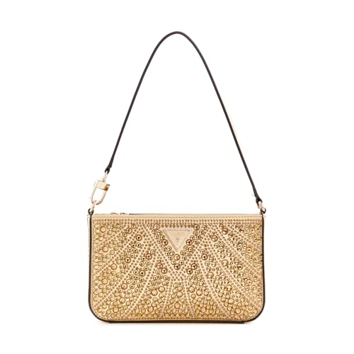 GUESS Beauvoir Mini Top Zip Shoulder Bag Gold von GUESS