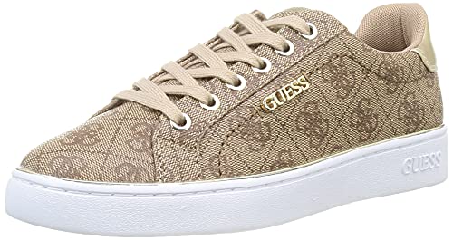 GUESS Damen Beckie Sneaker, beige, 40 EU von GUESS