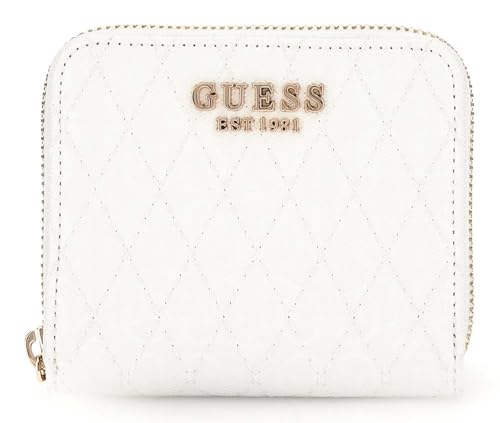 GUESS Betula Small Zip Around Wallet S White von GUESS