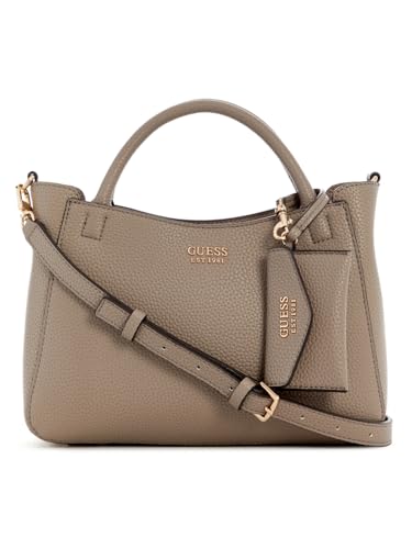 GUESS Brenton Girlfriend Satchel S Dark Taupe von GUESS