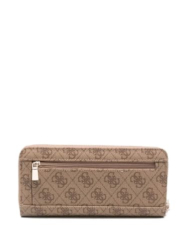 GUESS Brenton SLG Large Zip Around Wallet L Latte Logo von GUESS