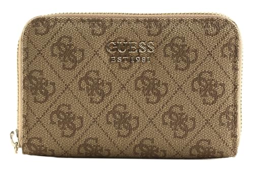 GUESS Brenton SLG Medium Zip Around Wallet M Latte Logo von GUESS