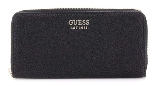 GUESS Brenton SLG Zip Around Wallet L Black von GUESS
