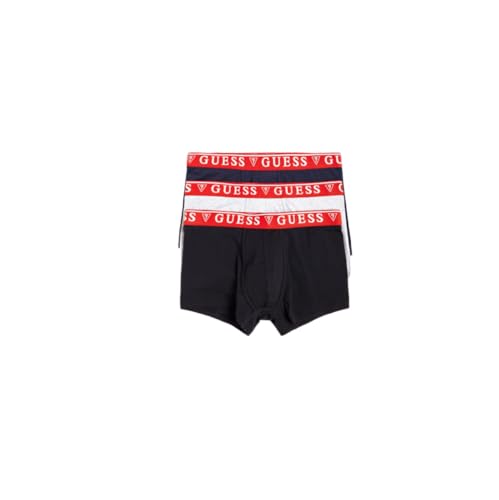 GUESS Brian Hero Boxer Trunk 3er Pack, He90 - Grey Melange Mix, Medium-Large von GUESS