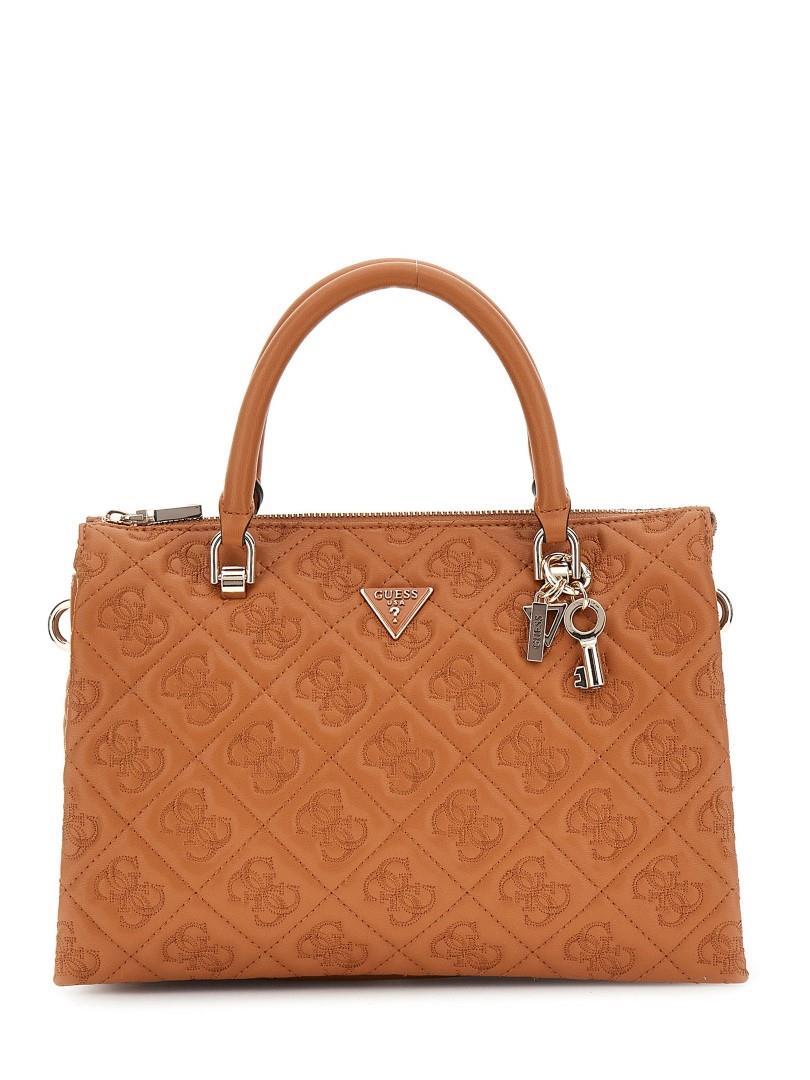 GUESS - Businesstasche Adelasia Multi Comp Satchel Caramel Braun von GUESS