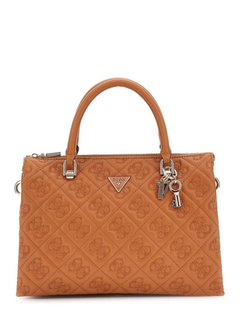 GUESS - Businesstasche Adelasia Multi Comp Satchel Caramel Braun von GUESS