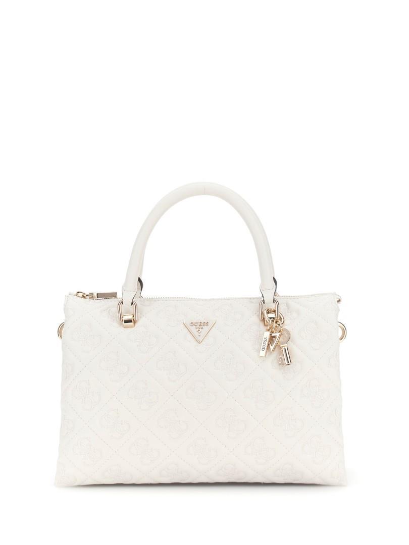 GUESS - Businesstasche Adelasia Multi Comp Satchel Off White Weiß von GUESS