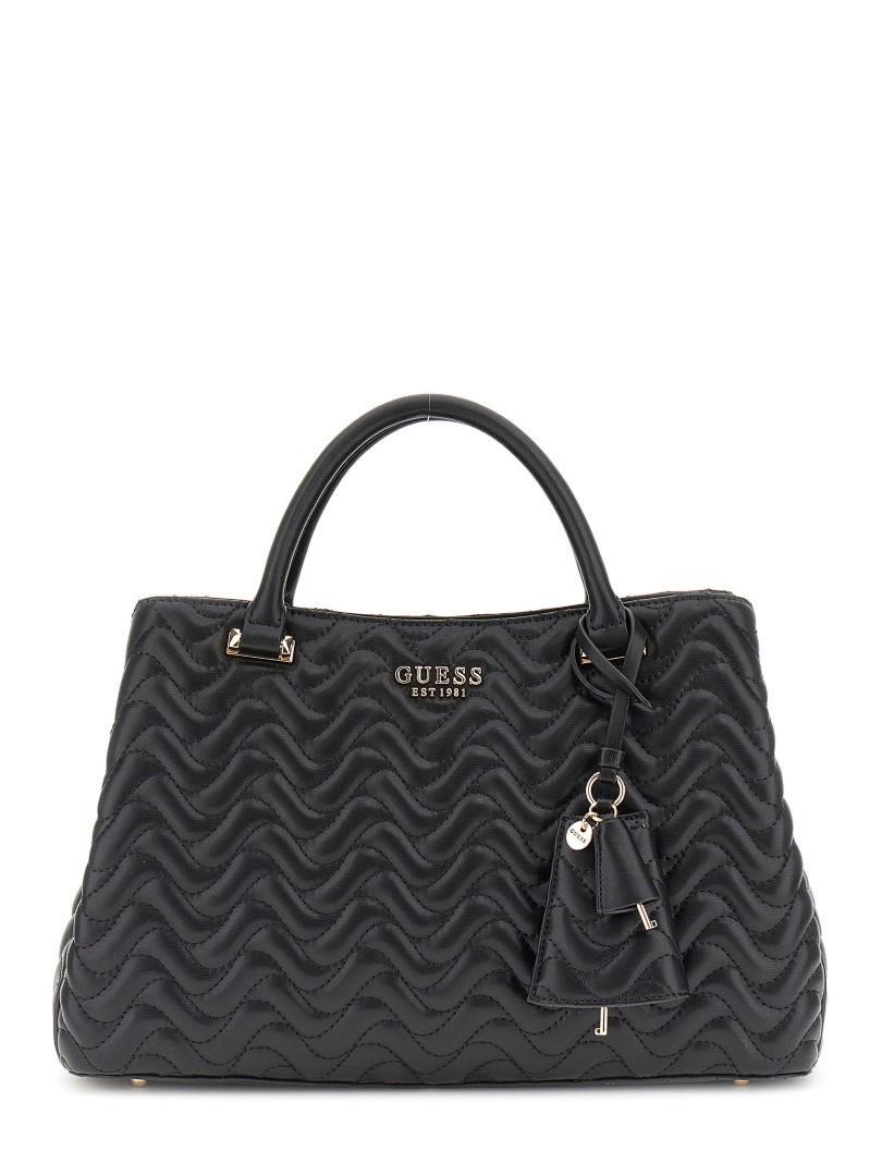 GUESS - Businesstasche Melisandra Lrg Tri Comp Stchl Black Schwarz von GUESS