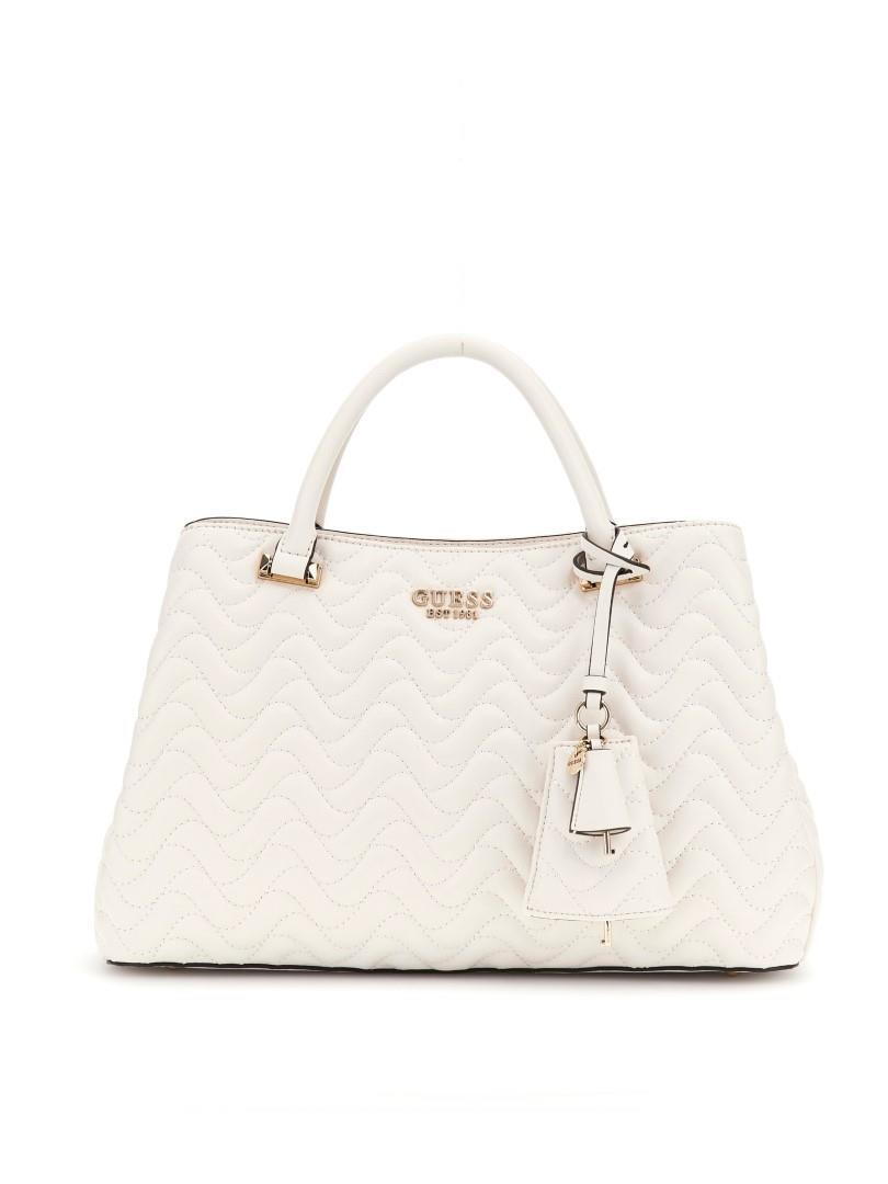 GUESS - Businesstasche Melisandra Lrg Tri Comp Stchl Shell Sand von GUESS