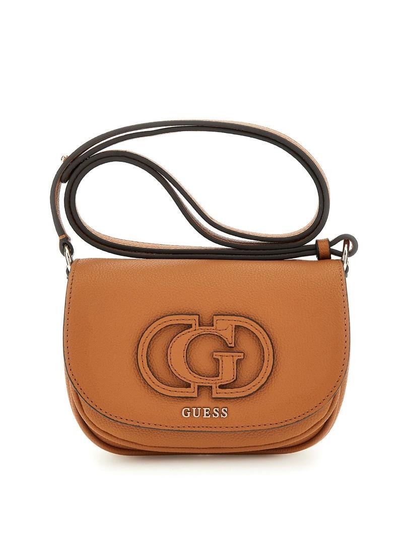 GUESS - CALEBRA MINI CNVRTBL XBDY FLAP cog / cognac von GUESS