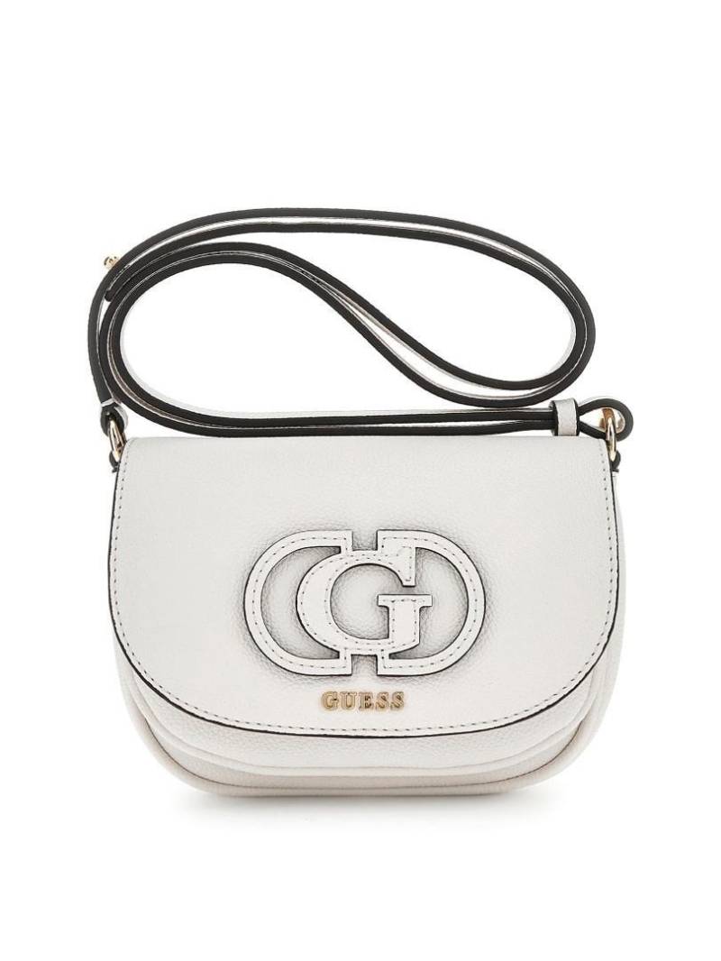GUESS - Handtasche Calebra Mini Cnvrtbl Xbdy Flap Off White Weiß von GUESS