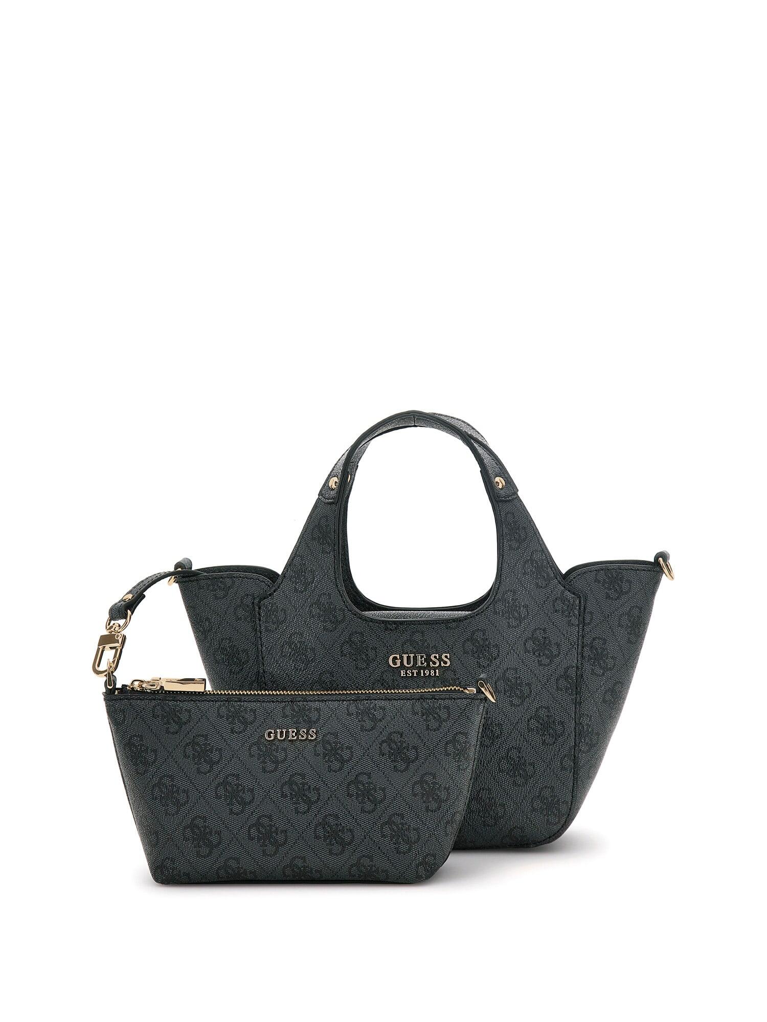 GUESS - CALISTA 2 IN 1 MINI TOTE clo / coal logo von GUESS