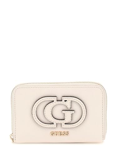 GUESS Calebra SLG Medium Zip Around Wallet M Cream White von GUESS