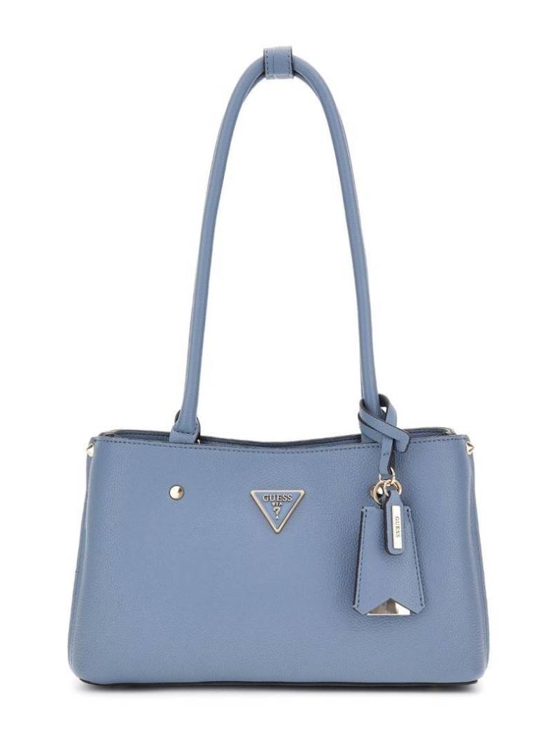 GUESS - Cityshopper Meridian Shoulder Satchel Slate Blau von GUESS