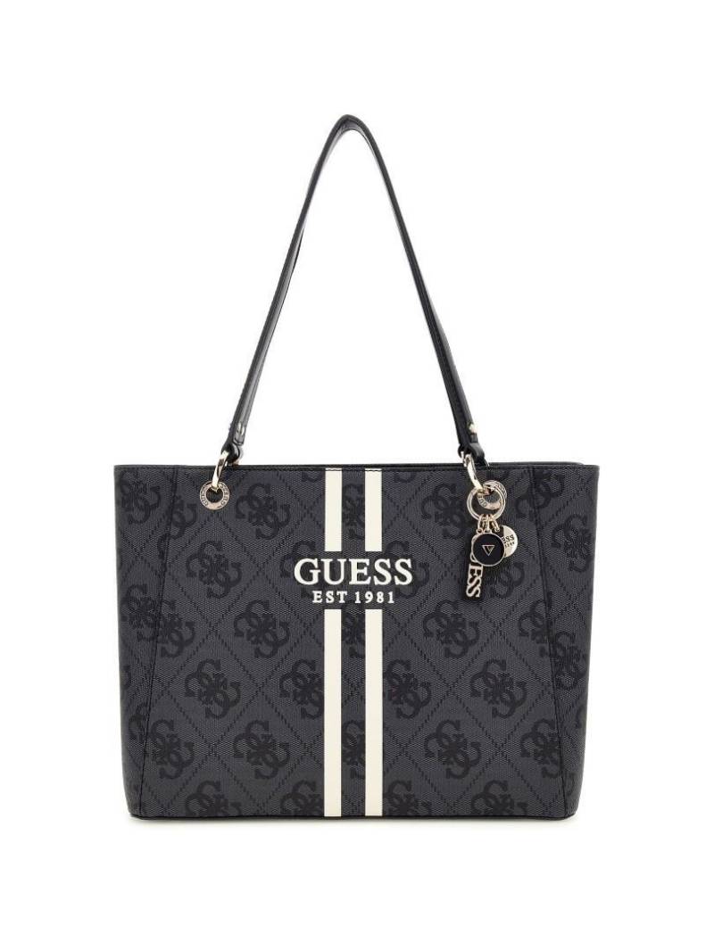 GUESS - Cityshopper Noelle Ii Tote Coal Logo Grau von GUESS