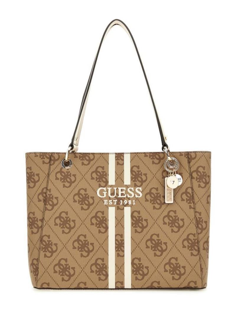 GUESS - Cityshopper Noelle Ii Tote Latte Logo Braun von GUESS
