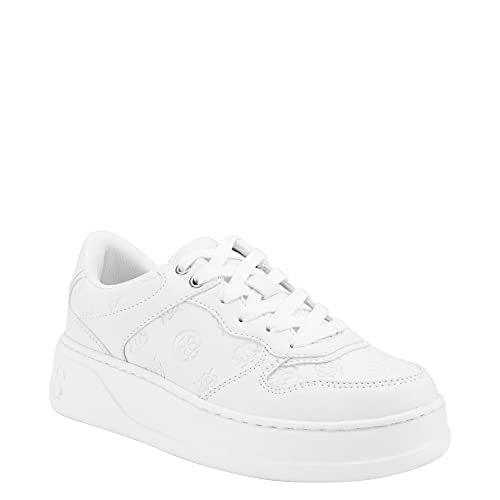 GUESS Cleva Damen-Sneaker, Weiss/opulenter Garten, 37.5 EU von GUESS