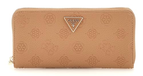 GUESS Cresidia SLG Zip Around Wallet L Beige von GUESS