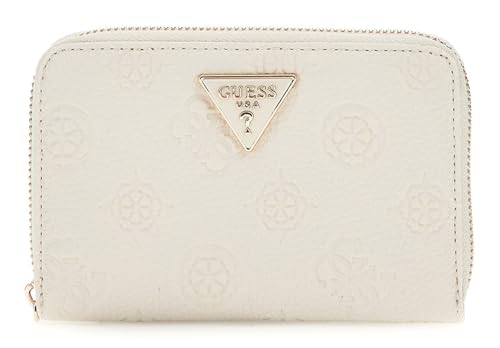 GUESS Cresidia SLG Zip Around Wallet M Bone von GUESS