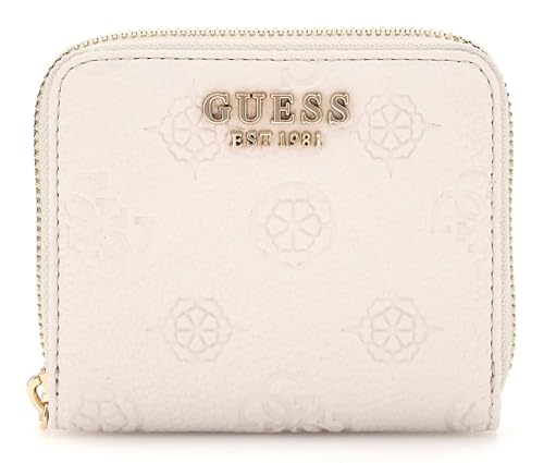 GUESS Cresidia SLG Zip Around Wallet S Cream White von GUESS