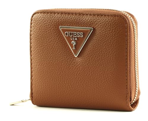 GUESS Meridian Small Zip Around Wallet Cognac von GUESS