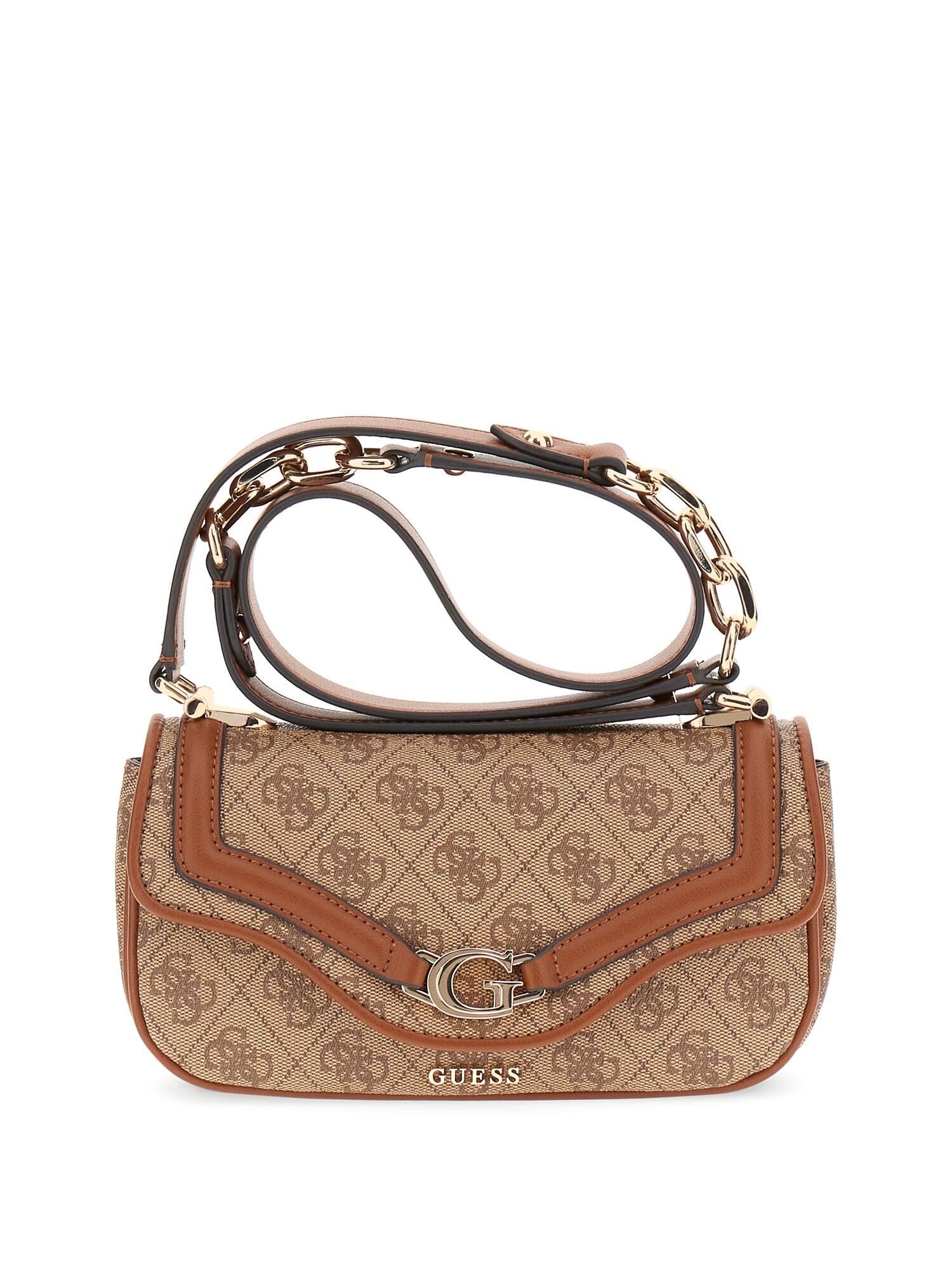 GUESS - DEA CROSSBODY FLAP ltl / latte logo von GUESS